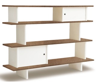 Mini Library  White/Walnut - Oeuf NYC
